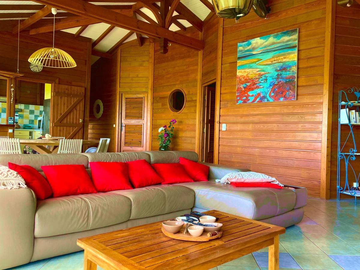 Villa Nature Caraibe Lodge, Vue Mer, Piscine Privee Deshaies Ngoại thất bức ảnh